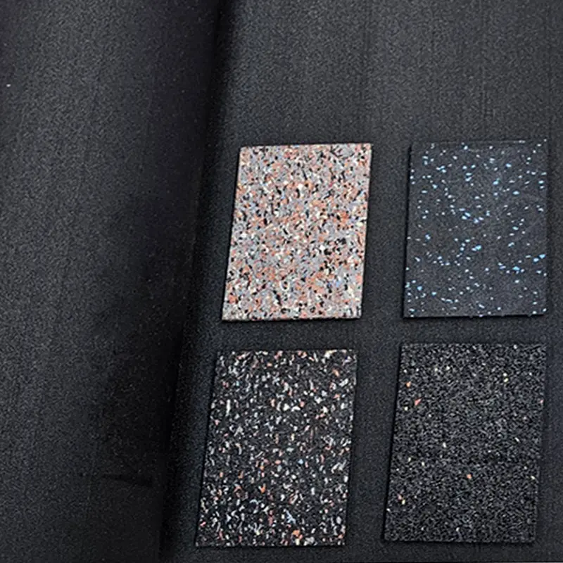 Caucho Macizo ROLLO DE CAUCHO 1,25x15m. | 4mm | DENSIDAD PLUS | Gris Multicolor