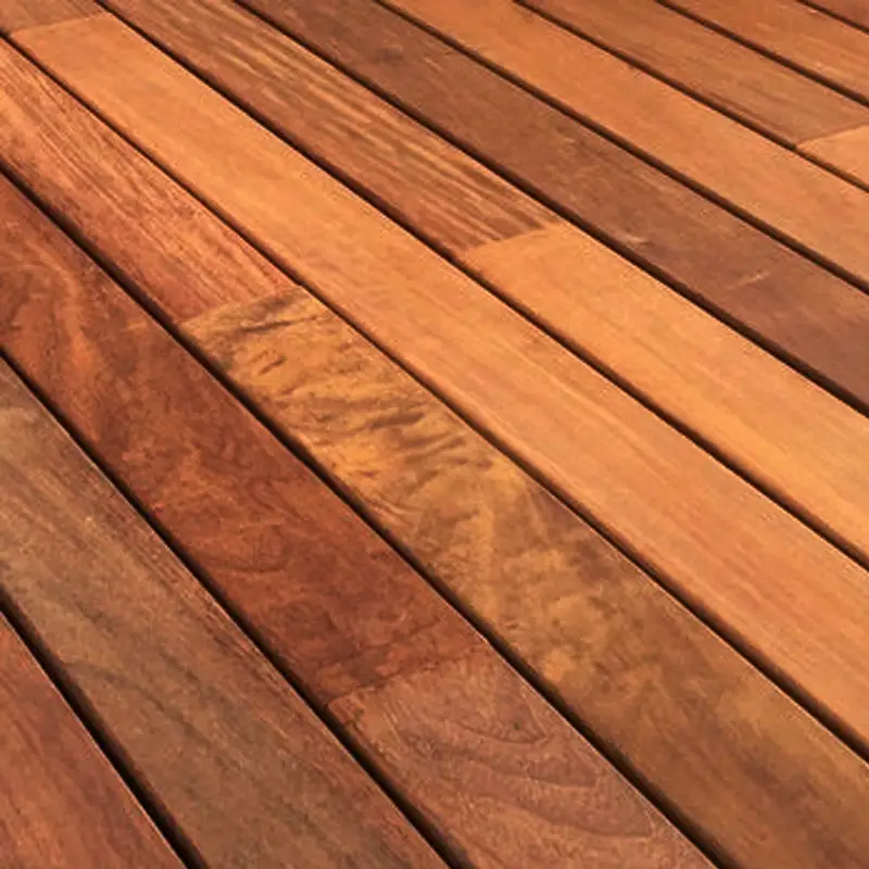 Tarima exterior Maciza exterior Ipe Madera Premium Grapa Oculta