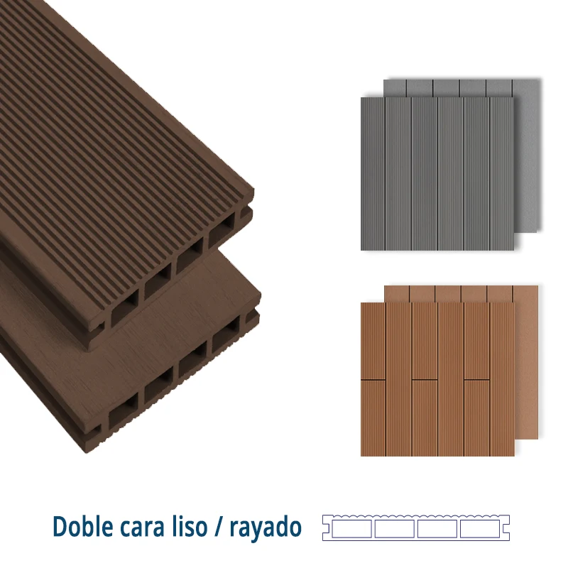 Tarima exterior Tecnológica Tarima Madera Exterior PVC Marrón | Lama Composite