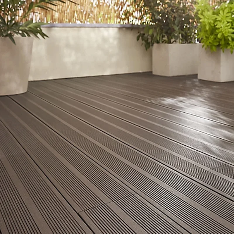 Tarima exterior Tecnológica Tarima Madera Exterior PVC Marrón | Lama Composite