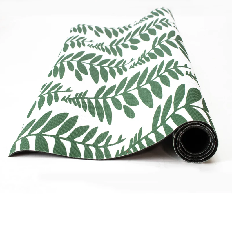 Alfombras 95% PVC + 5% PES Hojas Verdes Alfombra Vinilica de exterior 160x230