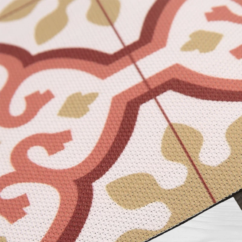 Alfombras 95% PVC + 5% PES Flor Beige Alfombra Vinilica de exterior 120x180