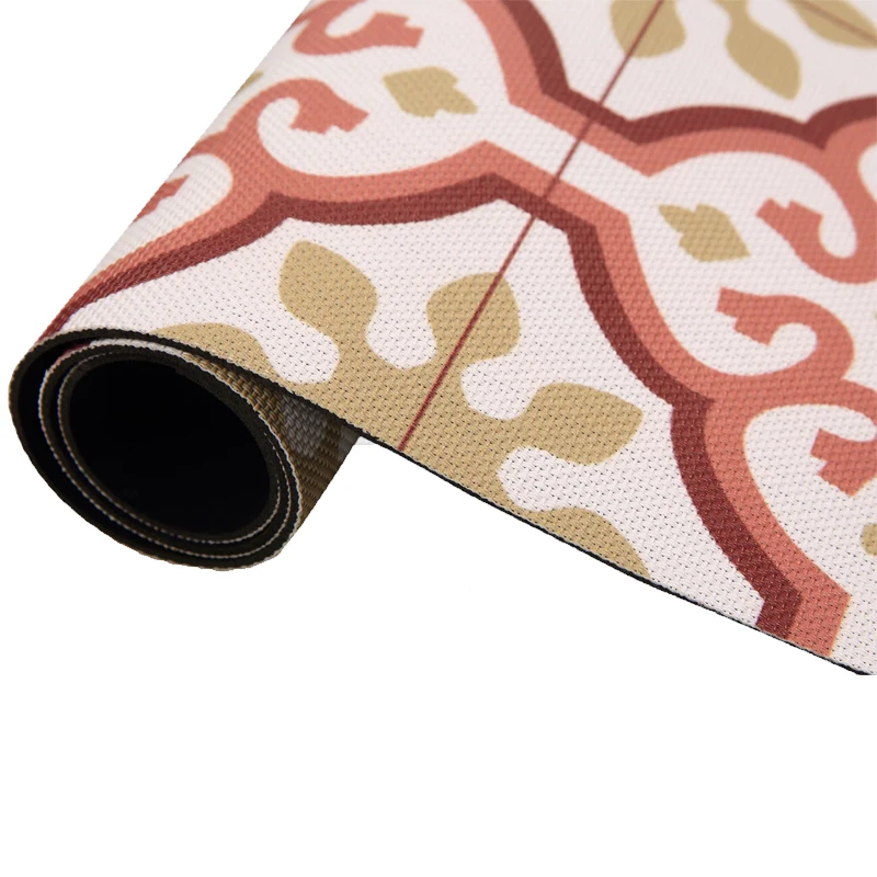 Alfombras 95% PVC + 5% PES Flor Beige Alfombra Vinilica de exterior 160x240