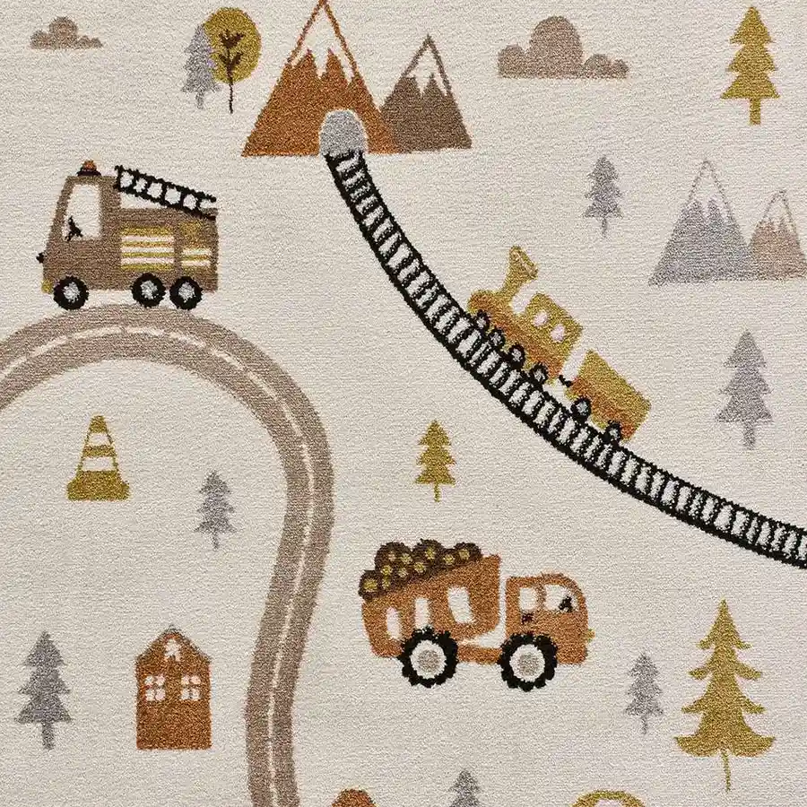 Alfombras 100% Polipropileno HEAT-SET FRISÈ Alfombra infantil Transporte multi