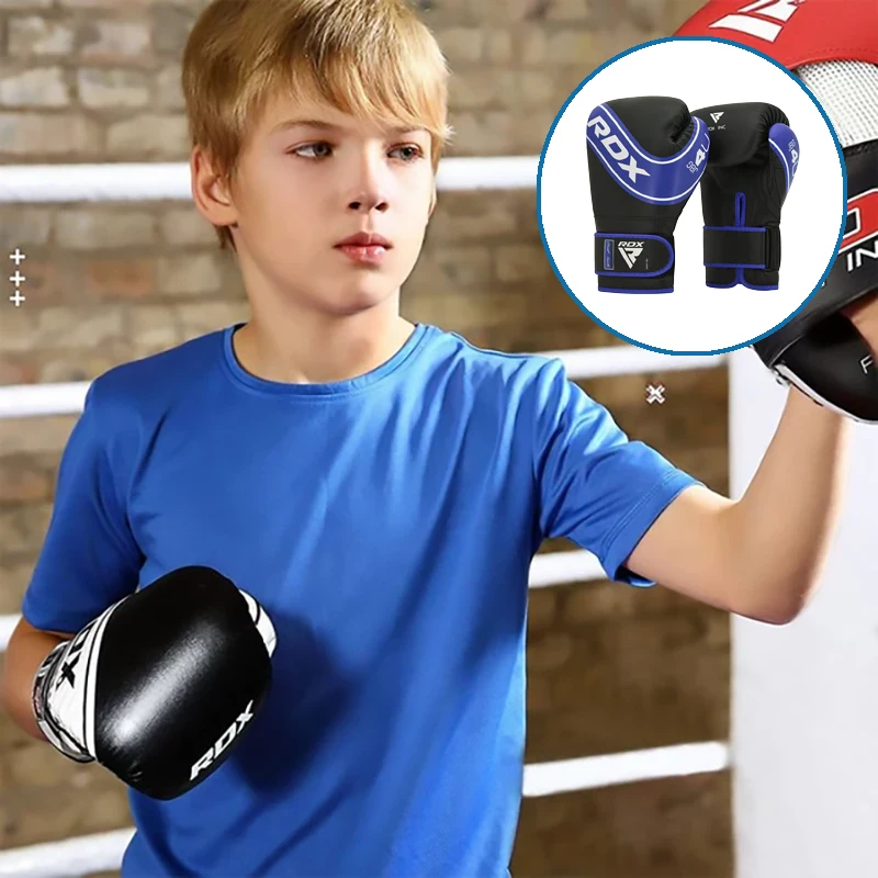Material para Instalación y Complementos Guantes de entrenamiento de boxeo Niños RDX 4B Robo 6oz