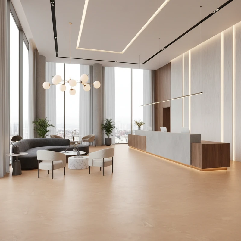 Vinílicos Homogéneo Suelo Vinílico Jersey Bronceado 7410