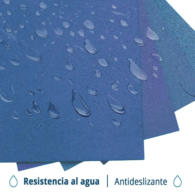 Caucho Macizo LOSETA 50x50cm 20mm ALTA DENSIDAD Azul