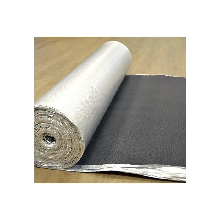 Obras accesorios GS+Mad_Subsuelo Espuma Caucho laminada plata perforada 2mm