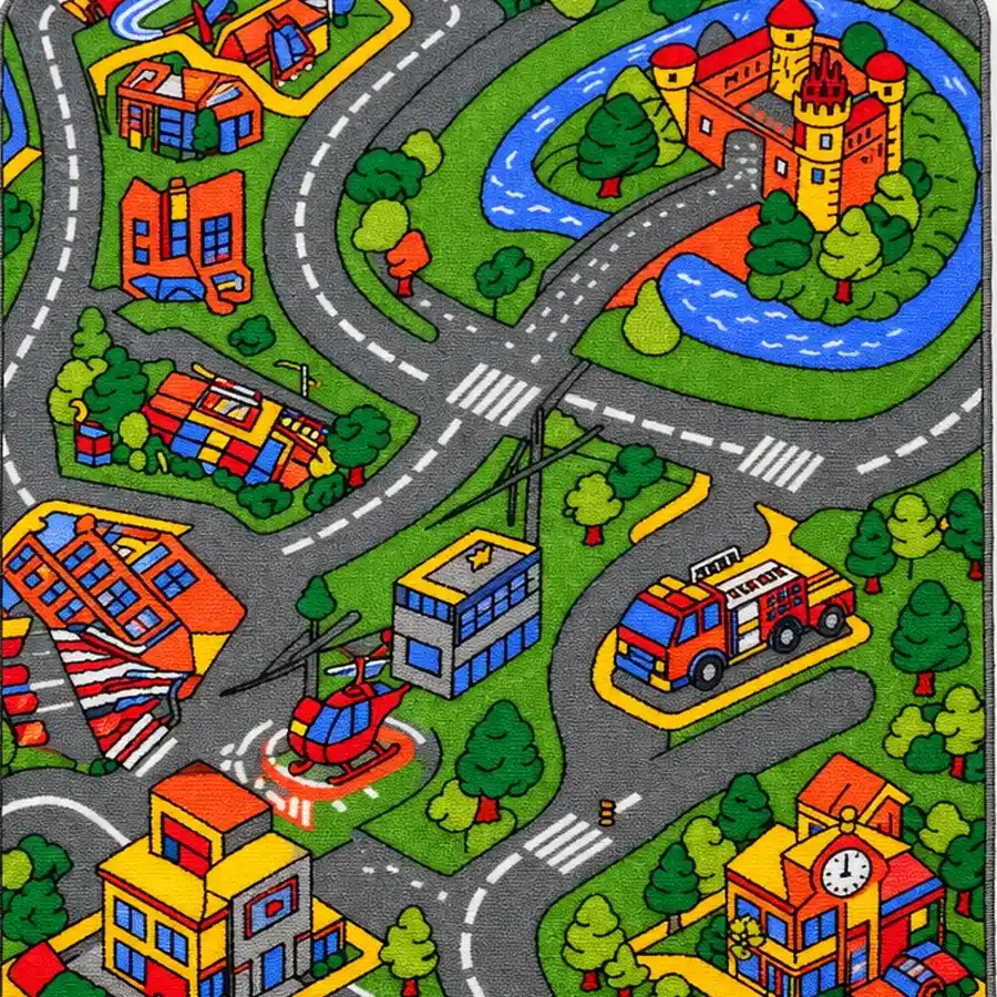 Alfombras Alfombra infantil City Car Rally 140x200
