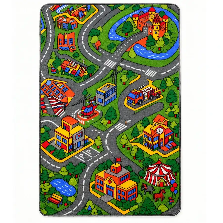 Alfombras Alfombra infantil City Car Rally 140x200