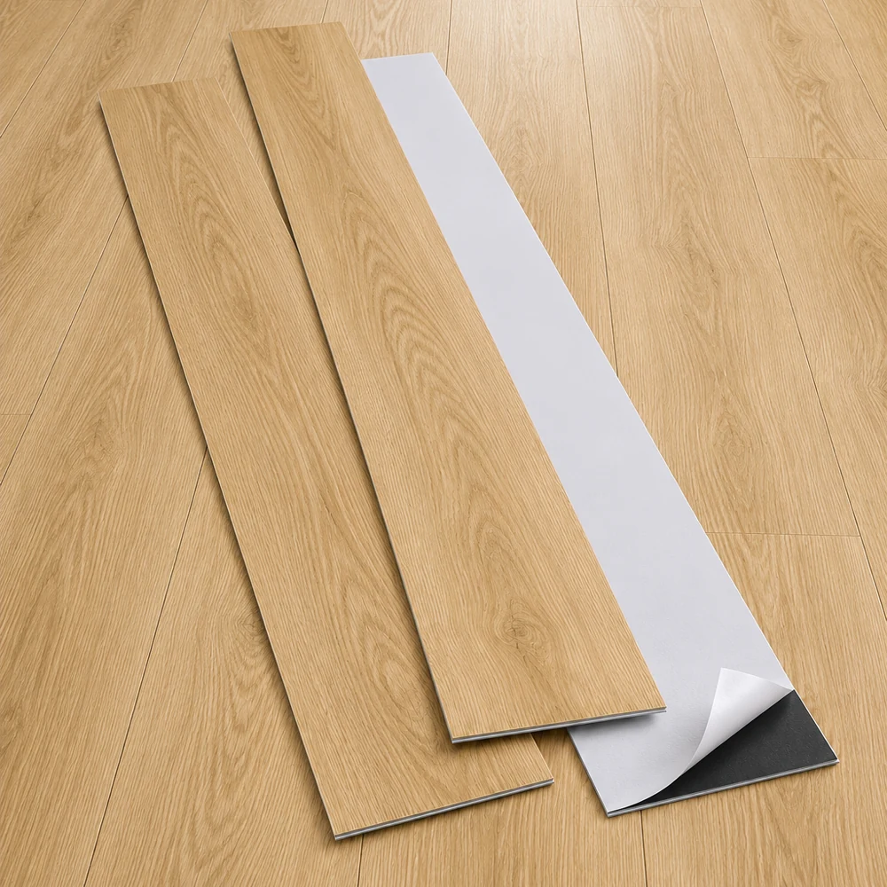 Vinílicos Heterogéneo Suelo de Vinílico Autoadhesivo PVC Roble Clásico Dorado 5m²