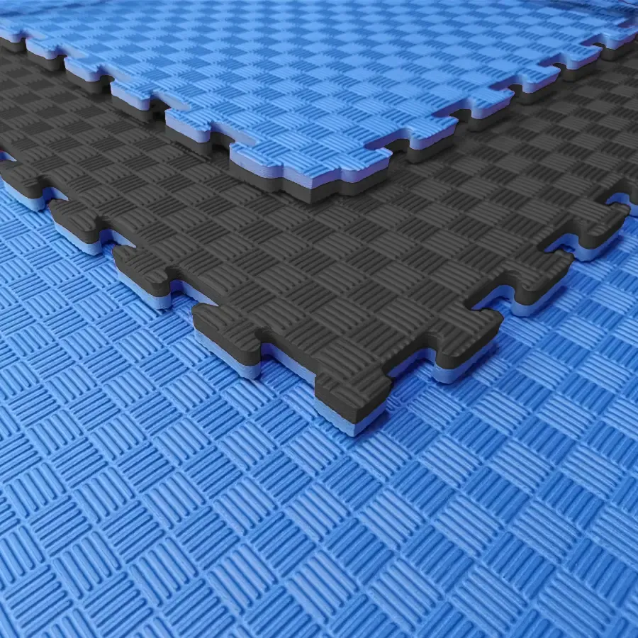 Tatami Etileno Acetato de Vinílo de Alta Densidad Tatami Negro Azul|1x1| 40mm