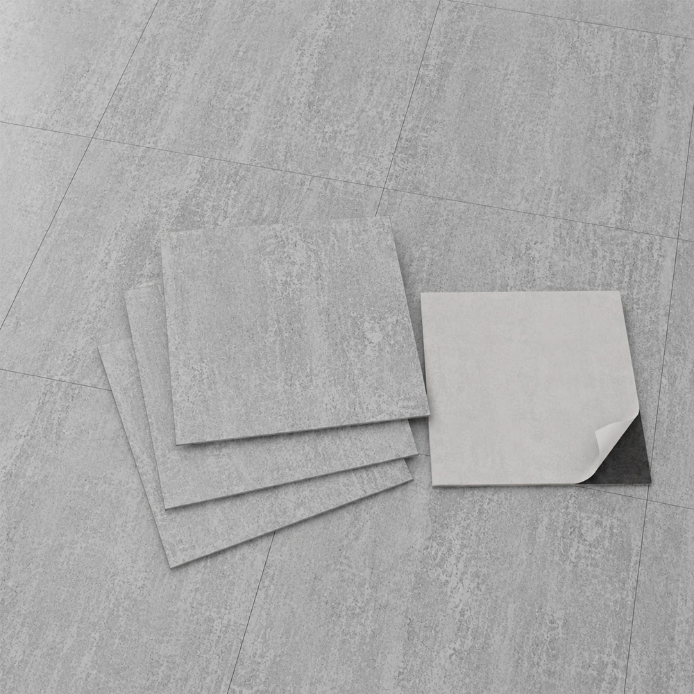 Suelo Vinílico Adhesivo | Loseta Gris Piedra 2,5m²