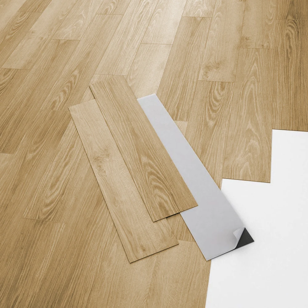 Vinílicos Heterogéneo Suelo de Vinílico Autoadhesivo PVC Roble Clásico Dorado 5m²