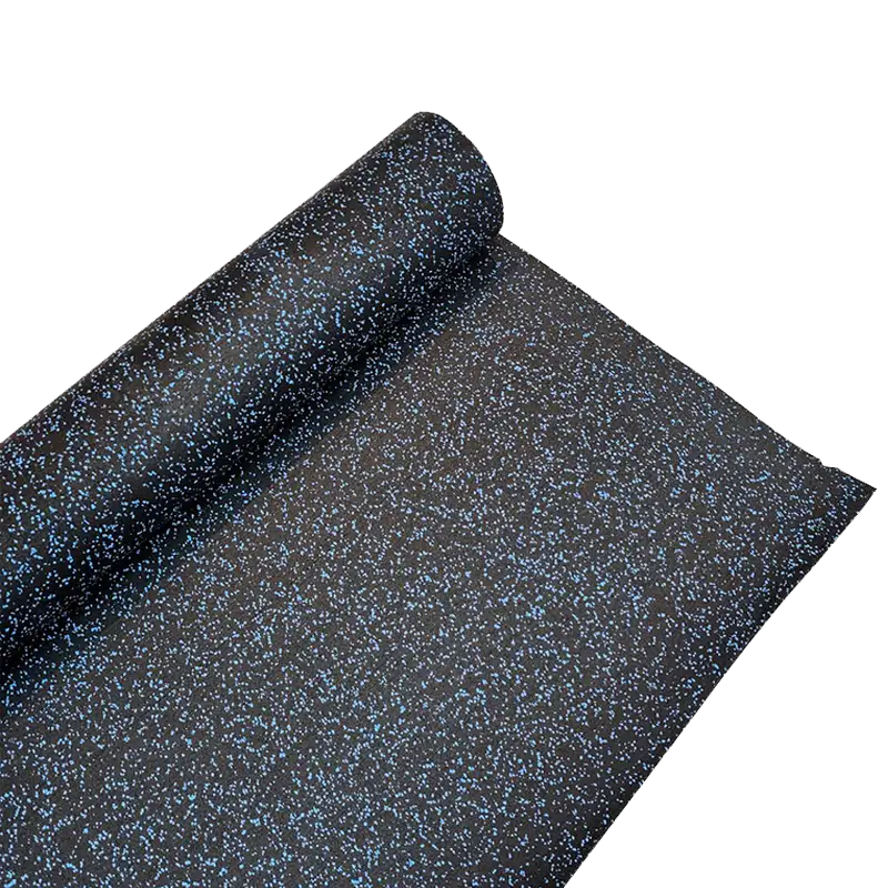 Caucho Macizo ROLLO DE CAUCHO 1,25X10m | 8mm | Negro/Azul| Alta Densidad