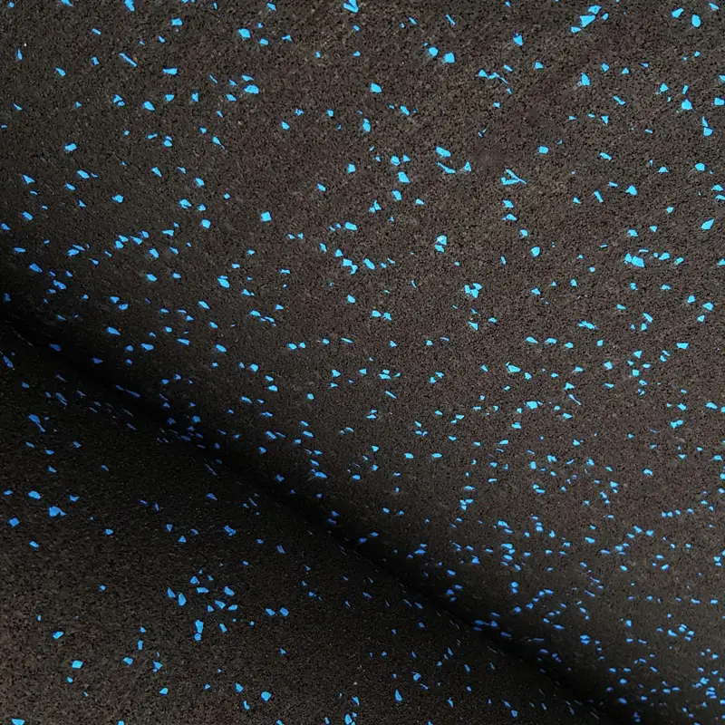 Caucho Macizo ROLLO DE CAUCHO 1,25X10m | 4mm | Negro/Azul | Alta Densidad