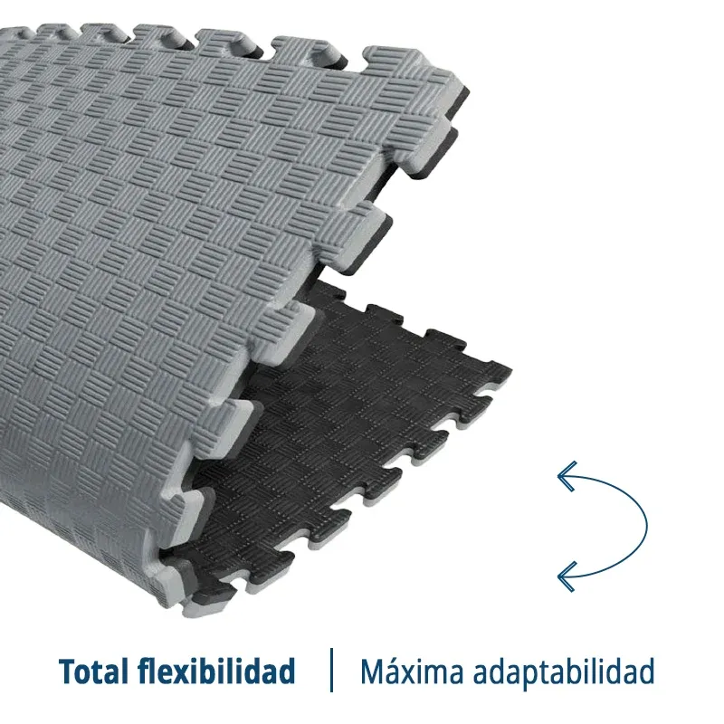 Tatami Etileno Acetato de Vinílo de Alta Densidad Tatami Gris Negro|1x1| 25mm