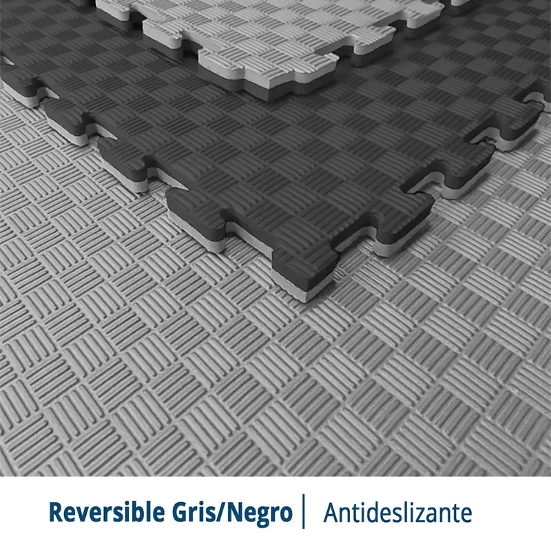 Tatami Etileno Acetato de Vinílo de Alta Densidad Tatami Gris Negro|1x1| 25mm