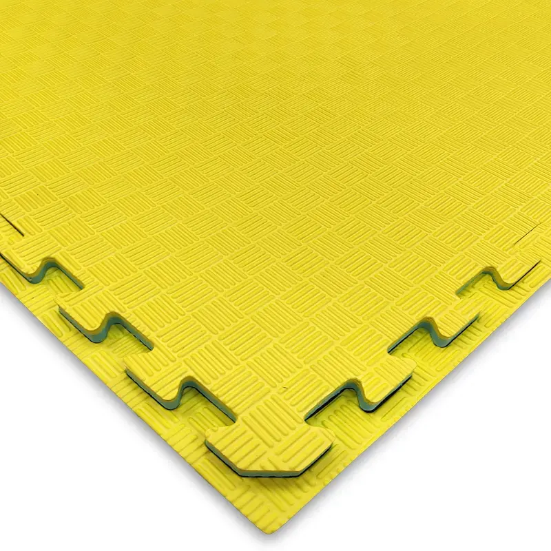Tatami Etileno Acetato de Vinílo de Alta Densidad Tatami Azul Amarillo |1x1| 20mm