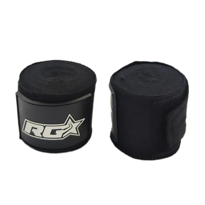 Material para Instalación y Complementos Vendas de Boxeo Negras 4,5