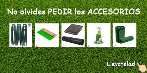 Descubre todos los accesorios necesarios para Cesped Artificial Descubre todos nuestros Accesorios