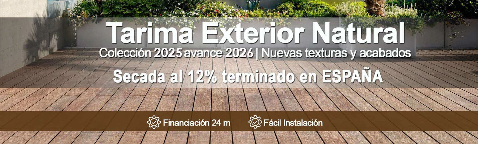 Tarima Exterior Composite, Madera Natural o Sintetica Tarima de Exterior Composite o Sintetica y Natural