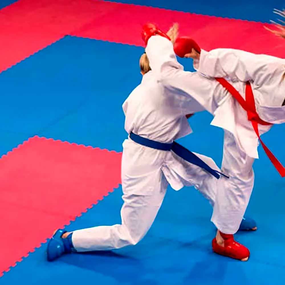 Tatami profesional para entrenamiento de judo, karate y MMA.